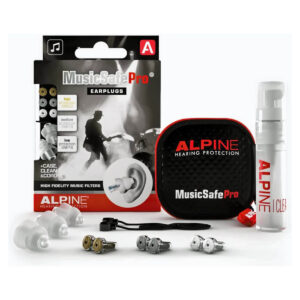 Alpine tappi earplugs con custodia rigida - black edition